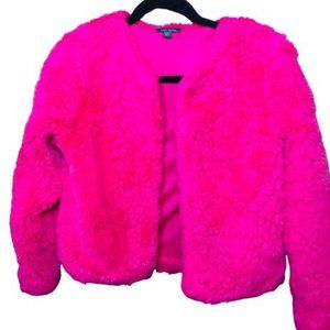 FAUX FUR HOT PINK JACKET